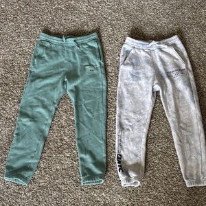 Abercrombie Kids lot of 2 Joggers in Green and Gray EUC - small 9/10
